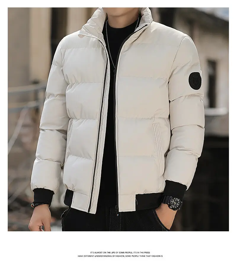 Men's Cotton Puffer Jacket Cross Border Winter Warm Korean Style — feature 16