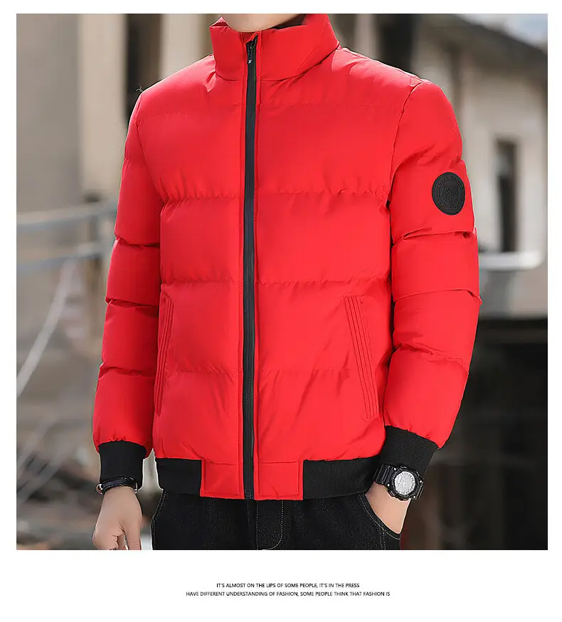 Men's Cotton Puffer Jacket Cross Border Winter Warm Korean Style — feature 17