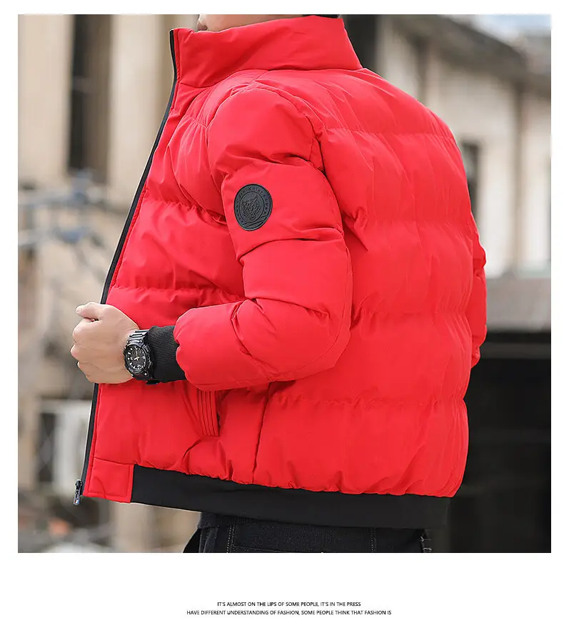 Men's Cotton Puffer Jacket Cross Border Winter Warm Korean Style — feature 18