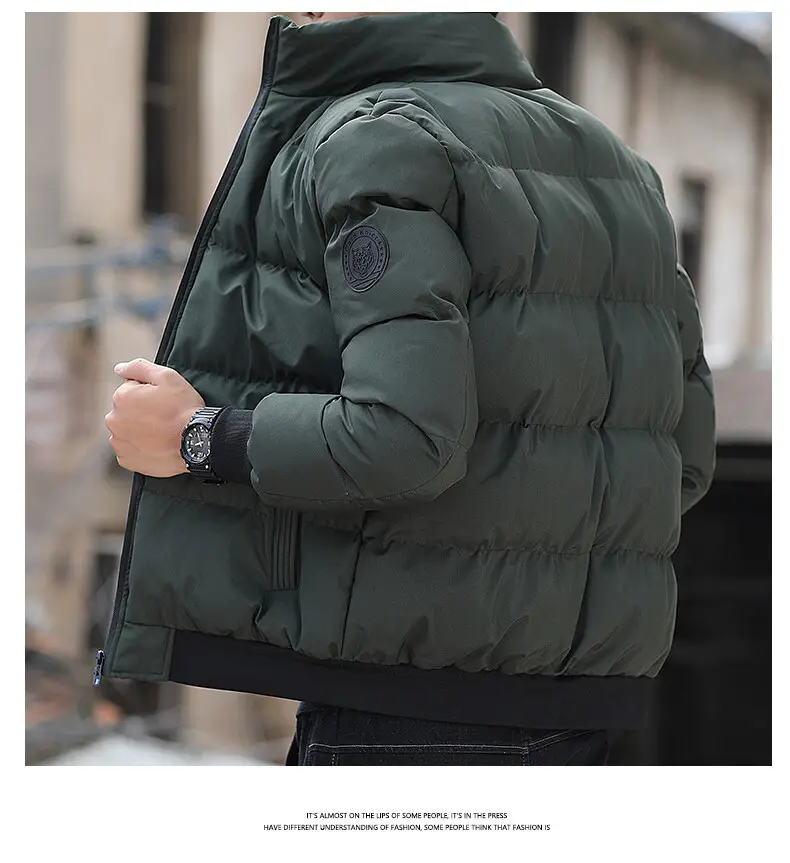 Men's Cotton Puffer Jacket Cross Border Winter Warm Korean Style — feature 21