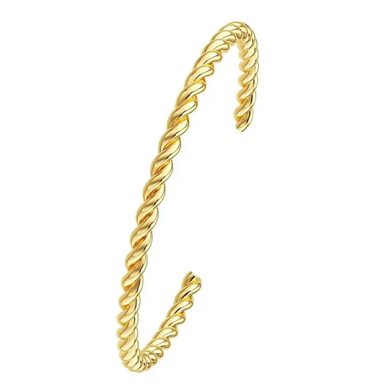 Factory Direct Sales Hollow Armband European and American Exaggerated Stylish Simple and Generous Metal Open Bracelet Amazon Hot Style