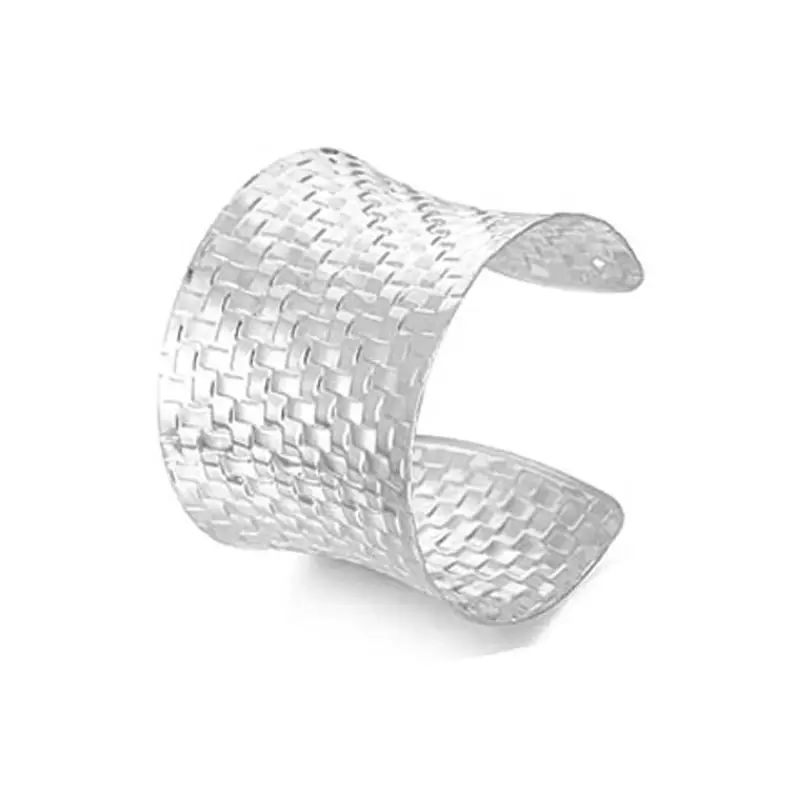 Factory Direct Sales Hollow Armband European and American Exaggerated Stylish Simple and Generous Metal Open Bracelet Amazon Hot Style