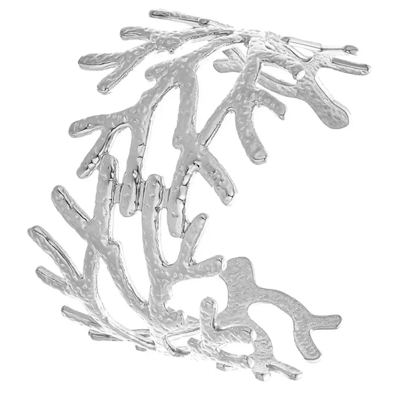 Factory Direct Sales Hollow Armband European and American Exaggerated Stylish Simple and Generous Metal Open Bracelet Amazon Hot Style