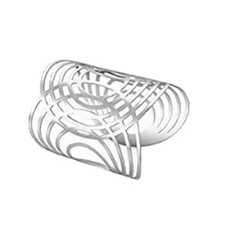 Factory Direct Sales Hollow Armband European and American Exaggerated Stylish Simple and Generous Metal Open Bracelet Amazon Hot Style