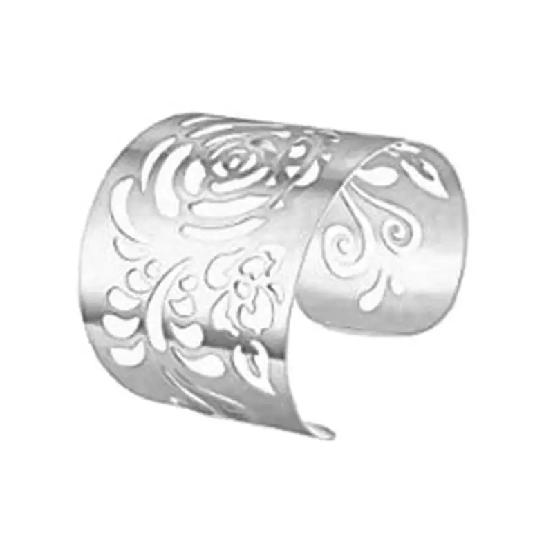 Factory Direct Sales Hollow Armband European and American Exaggerated Stylish Simple and Generous Metal Open Bracelet Amazon Hot Style