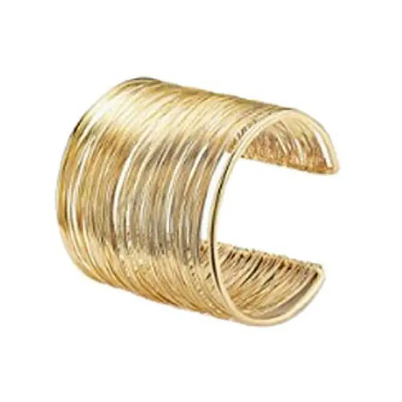 Factory Direct Sales Hollow Armband European and American Exaggerated Stylish Simple and Generous Metal Open Bracelet Amazon Hot Style