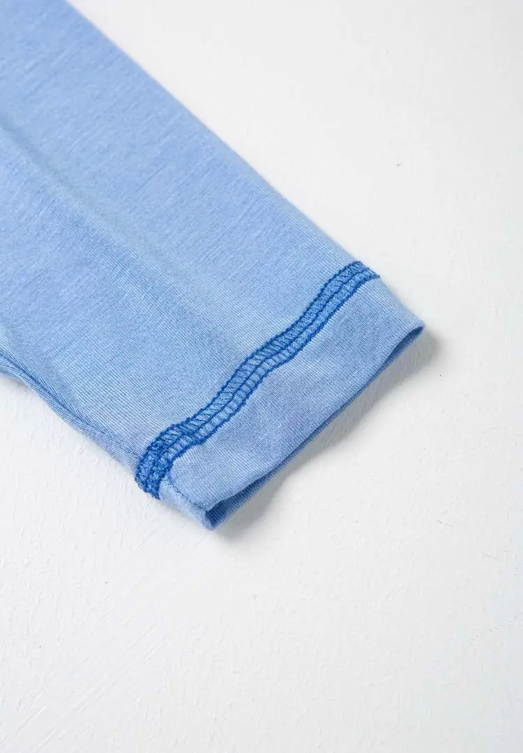 Green Smile Graphic Long Sleeve Pajamas for Boys — feature 12