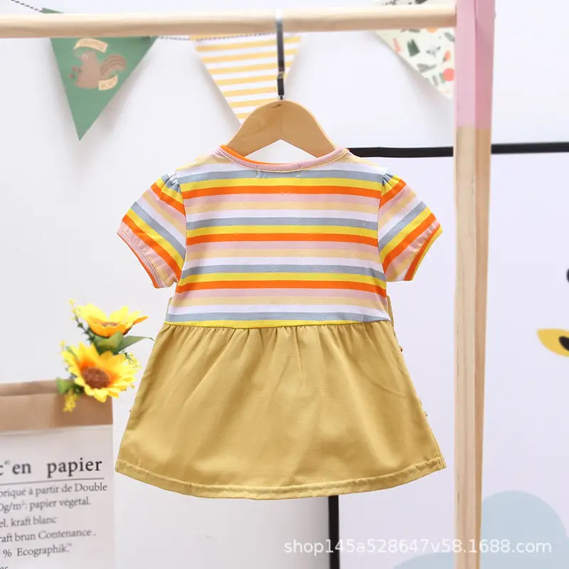 Girls Striped Shorts Set Summer 1-3y