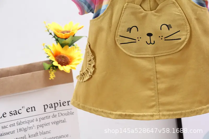 Girls Striped Shorts Set Summer 1-3y — feature 11