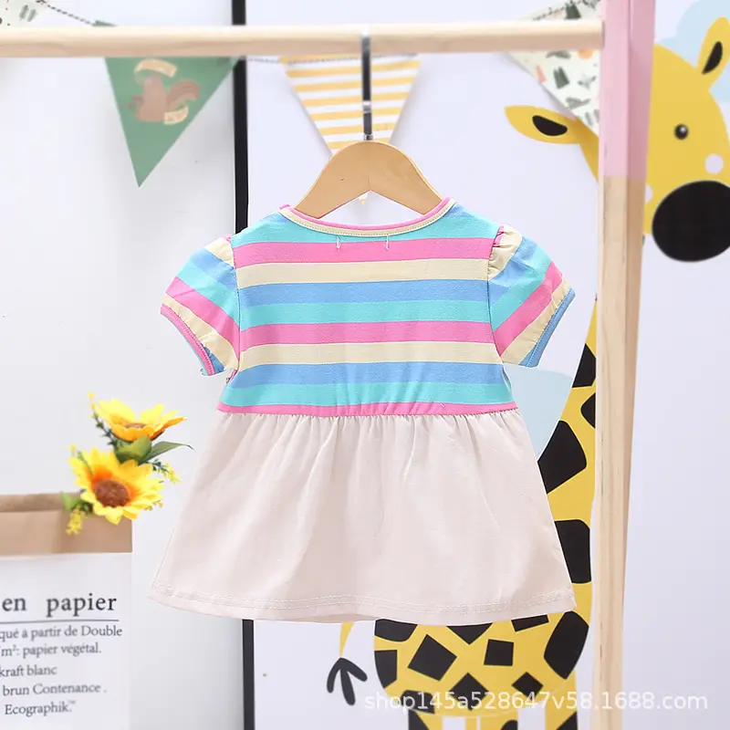 Girls Striped Shorts Set Summer 1-3y — feature 25