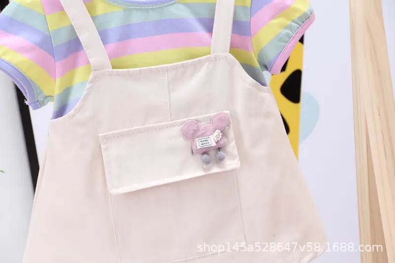 Girls Striped Shorts Set Summer 1-3y — feature 31