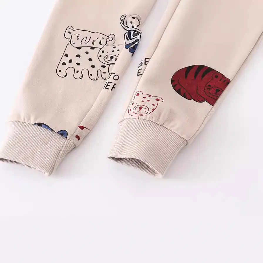 Kids Cotton Teddy Bear Pants for Boys Autumn Winter - Image 4