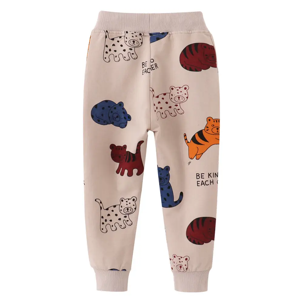 Kids Cotton Teddy Bear Pants for Boys Autumn Winter - Image 5