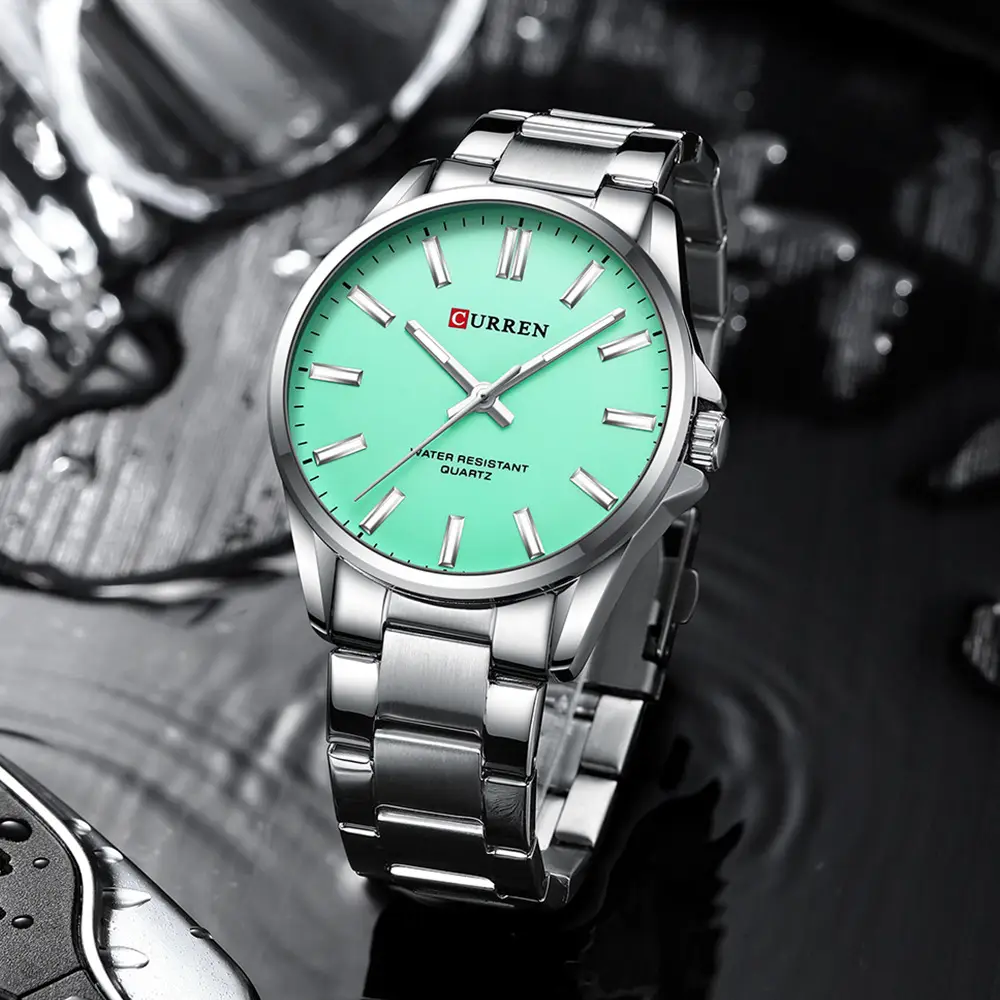 CURREN Men's Green Water Resistant Steel Watch — feature 26