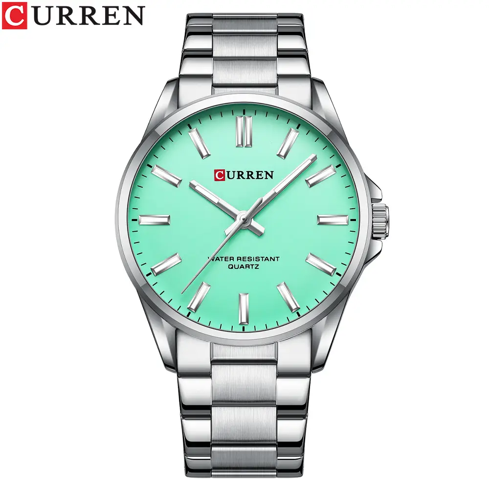 CURREN Men's Green Water Resistant Steel Watch - Image 3