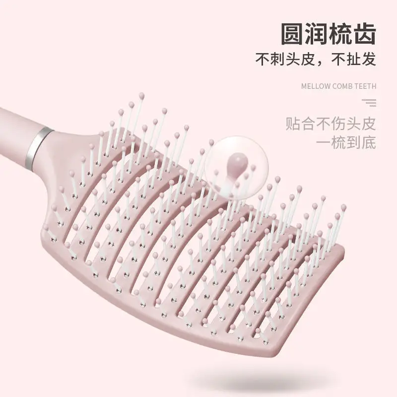 Women's Green Special Hair Comb with 7 Curved Blades - Image 6
