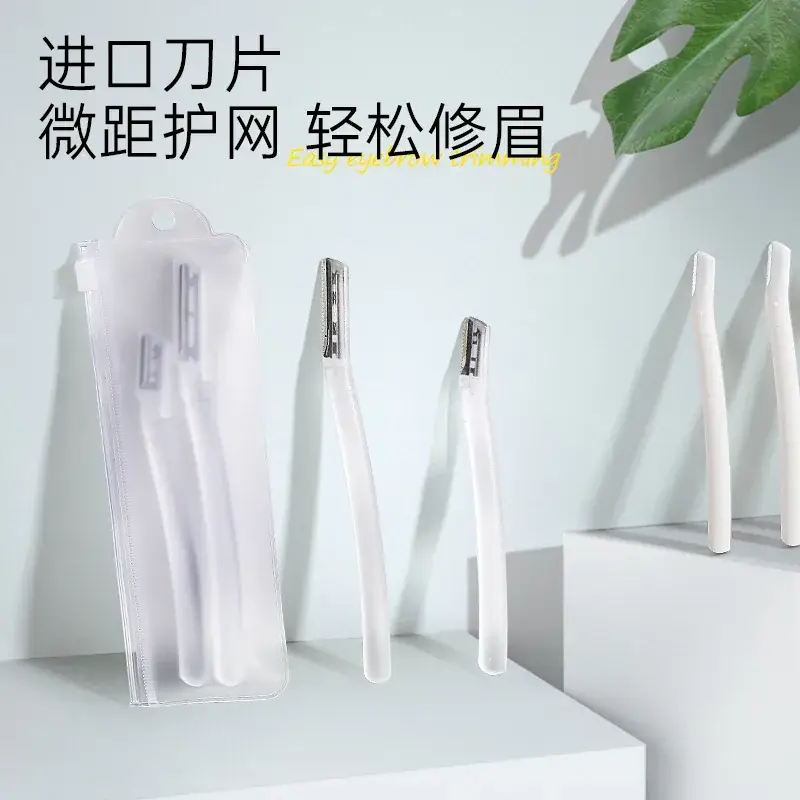 Microscope Eyebrow Trimming Knife Set 3 Pcs Foldable Mini