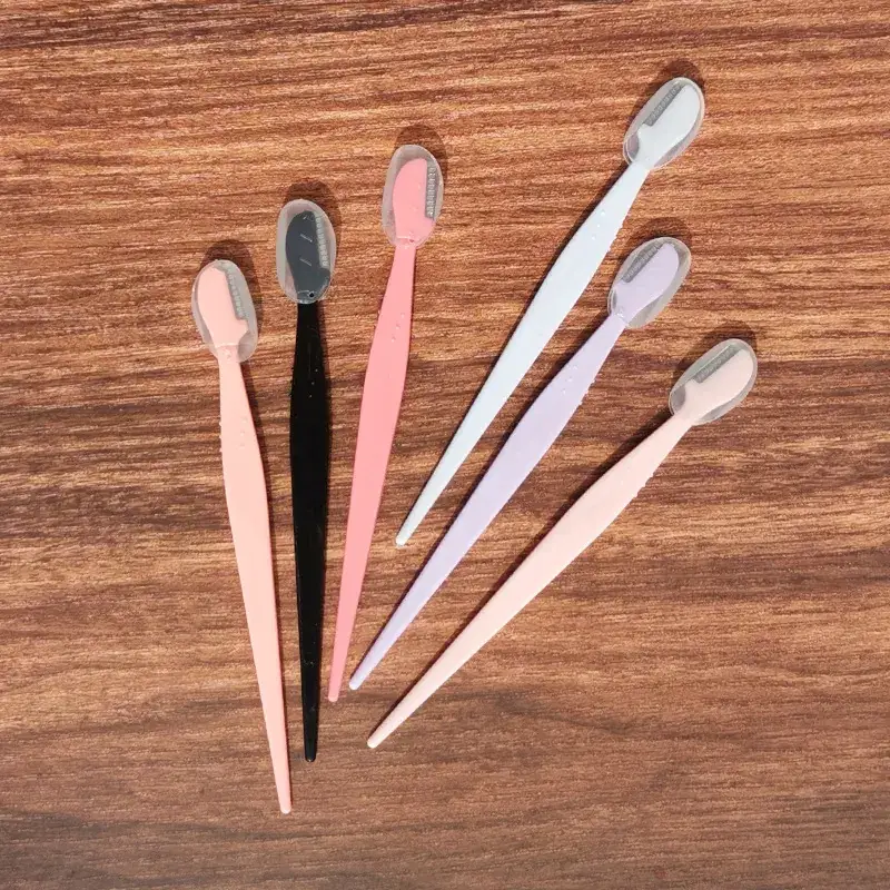 Microscope Eyebrow Trimming Knife Set 3 Pcs Foldable Mini