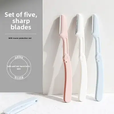 Microscope Eyebrow Trimming Knife Set 3 Pcs Foldable Mini