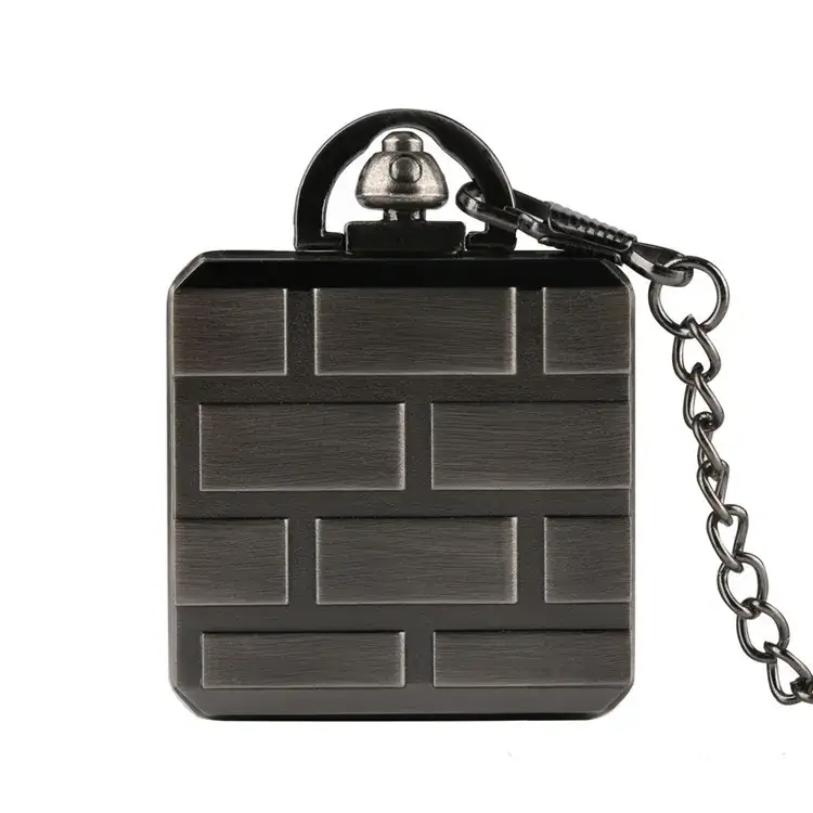 Retro Super Mary Square Question Mark Waist Chain Pocket Watch - Image 5