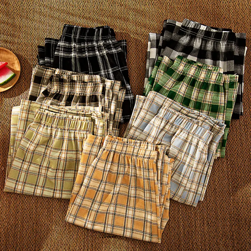 Black White Checkered Women's Slimming Pants - Image 11