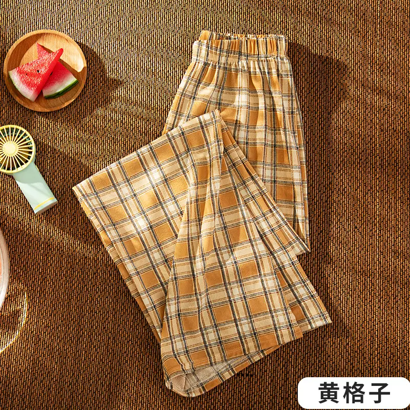 Black White Checkered Women's Slimming Pants - Image 5