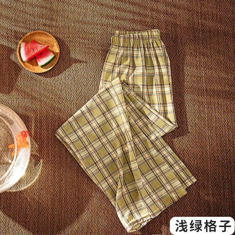 Black White Checkered Women's Slimming Pants - Image 6