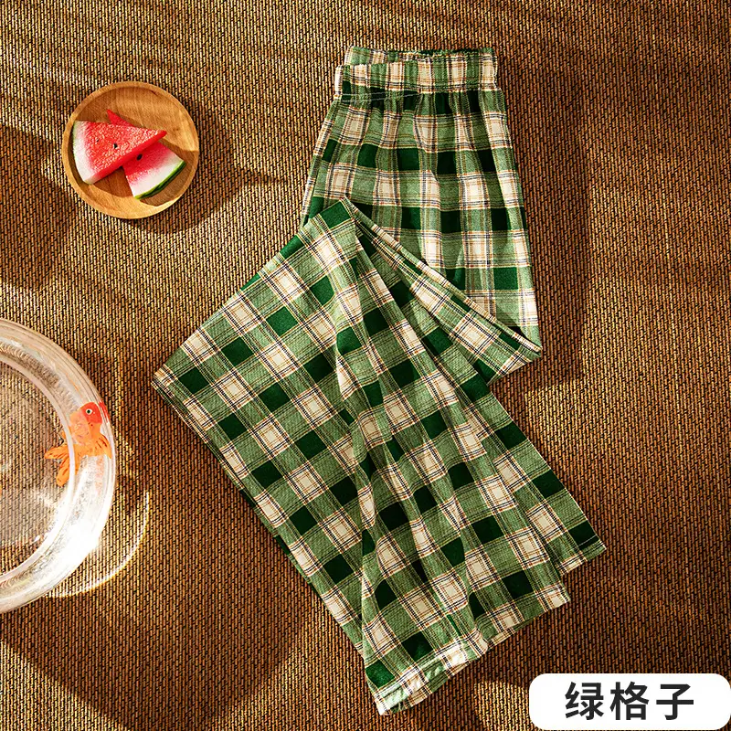 Black White Checkered Women's Slimming Pants - Image 7