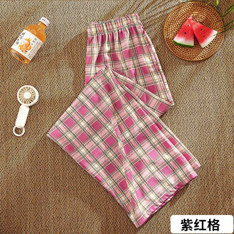 Black White Checkered Women's Slimming Pants - Image 8