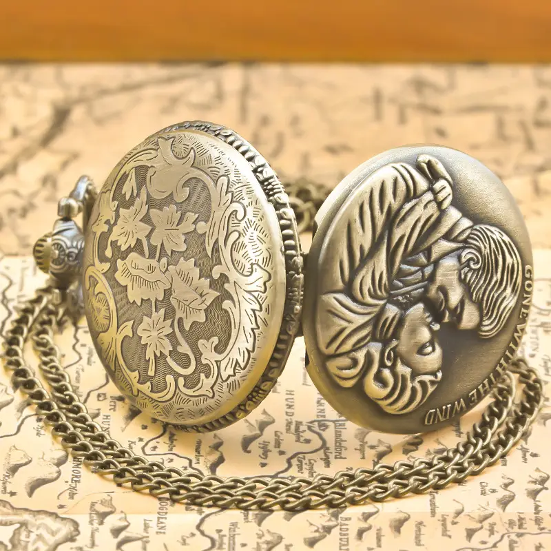Titanic Theme Pocket Watch Couple Memorial Watch — feature 4