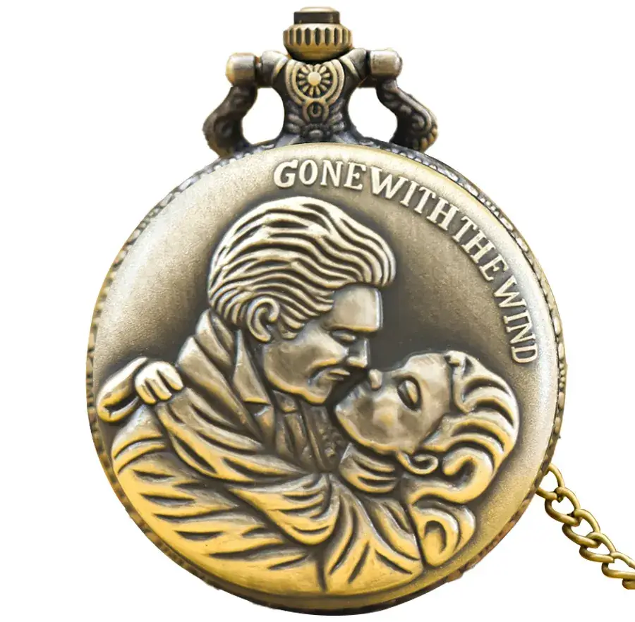 Titanic Theme Pocket Watch Couple Memorial Watch