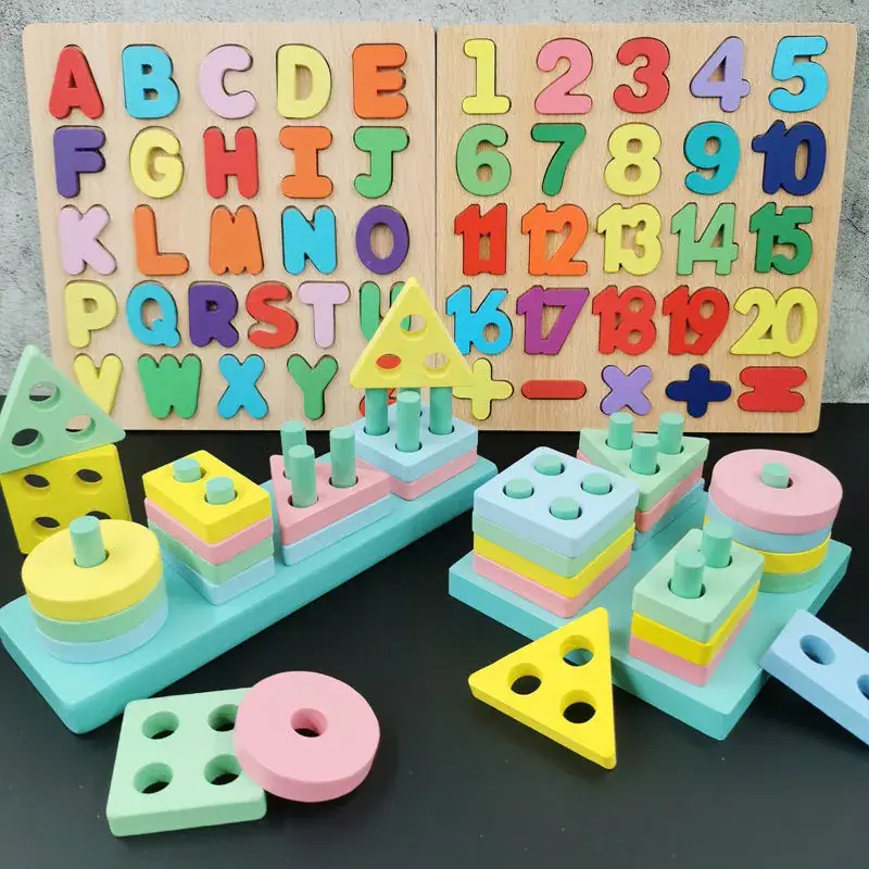 Baby Wooden Toy Set with 8 Tones Knocking Music