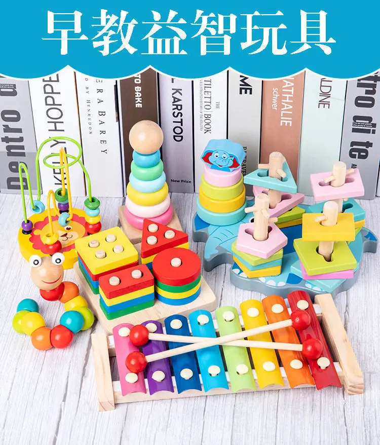 Baby Wooden Toy Set with 8 Tones Knocking Music — feature 2