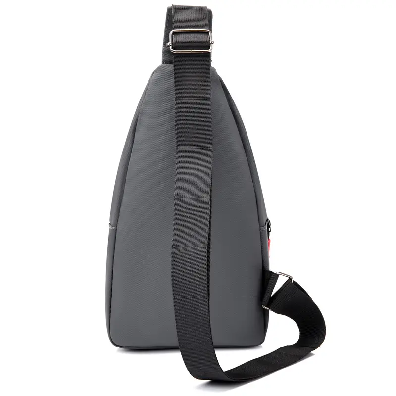 New Men's Waterproof Nylon Chest Bag Blue Multi Layer - Image 9