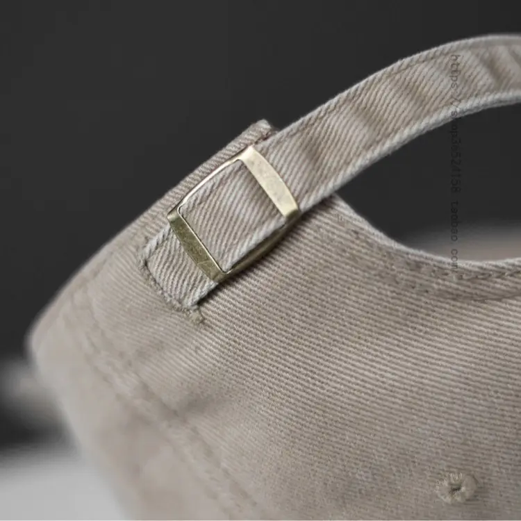Women's Korean Letter Face Cap Beige Baseball