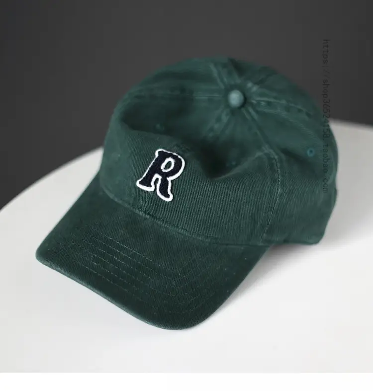 Women's Korean Letter Face Cap Beige Baseball — feature 22