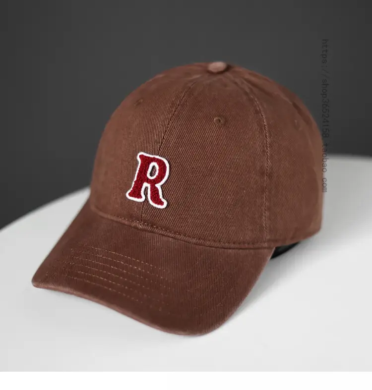 Women's Korean Letter Face Cap Beige Baseball — feature 3