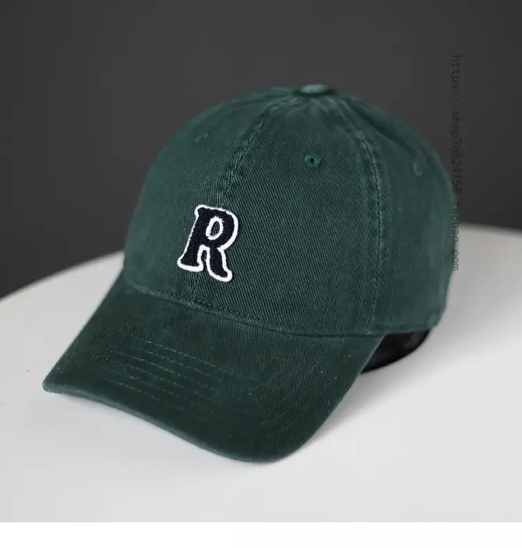 Women's Korean Letter Face Cap Beige Baseball — feature 9