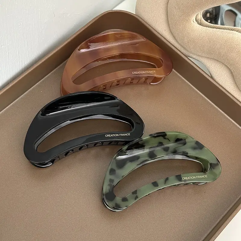 Acetate Hair Clip Gold Label Women Accessory Updo Shark Clip