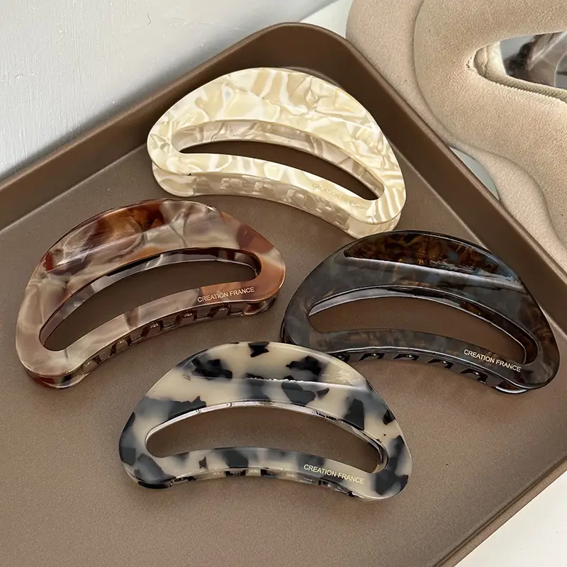 Acetate Hair Clip Gold Label Women Accessory Updo Shark Clip