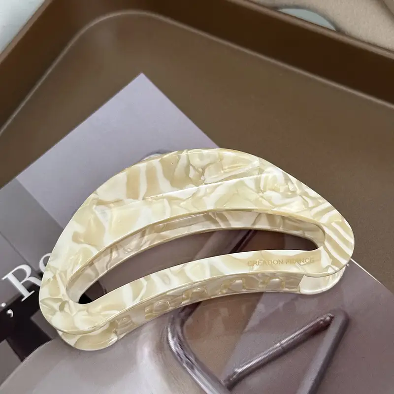 Acetate Hair Clip Gold Label Women Accessory Updo Shark Clip — feature 5