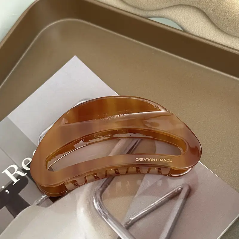 Acetate Hair Clip Gold Label Women Accessory Updo Shark Clip