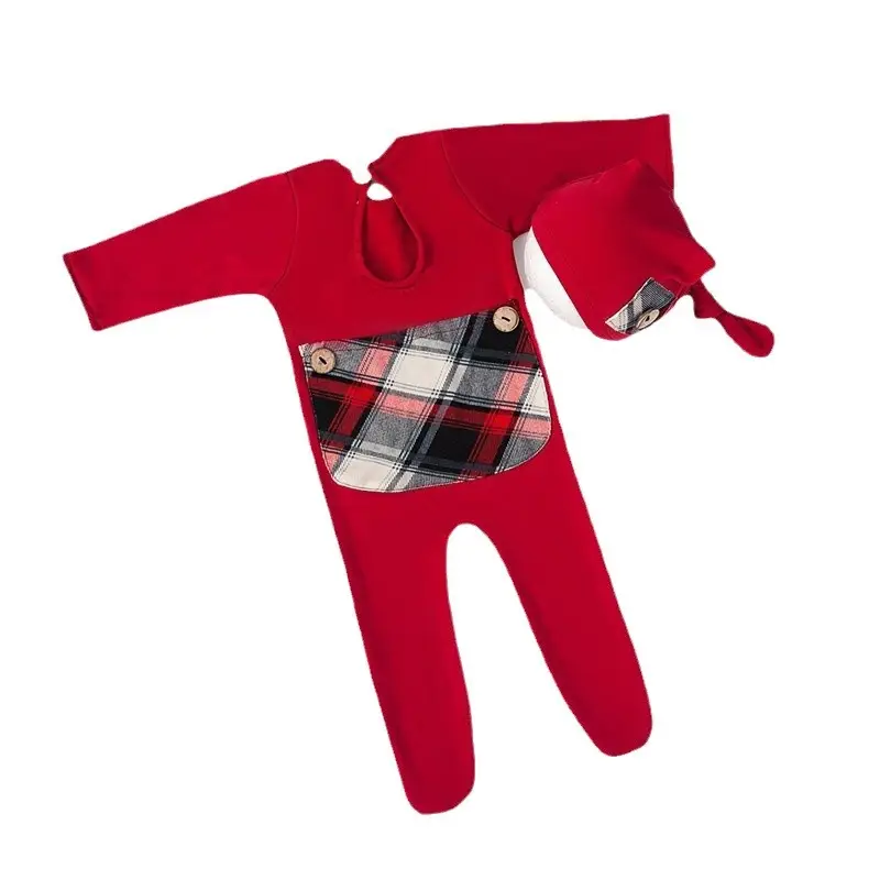 Newborn Baby Photo Suit Red Moon 100 Days Studio - Image 7