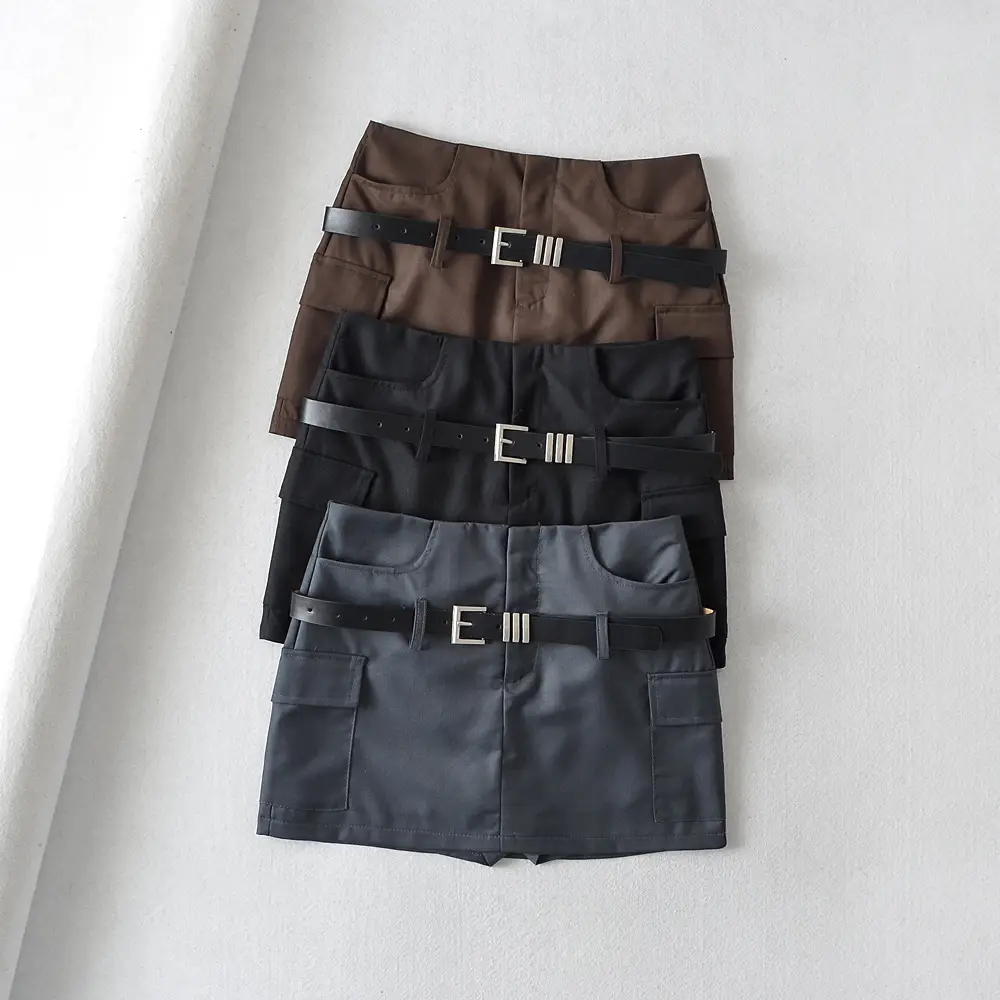 Women's Hot Girl Belt Slimming Skirt 2023 Spring - Image 5