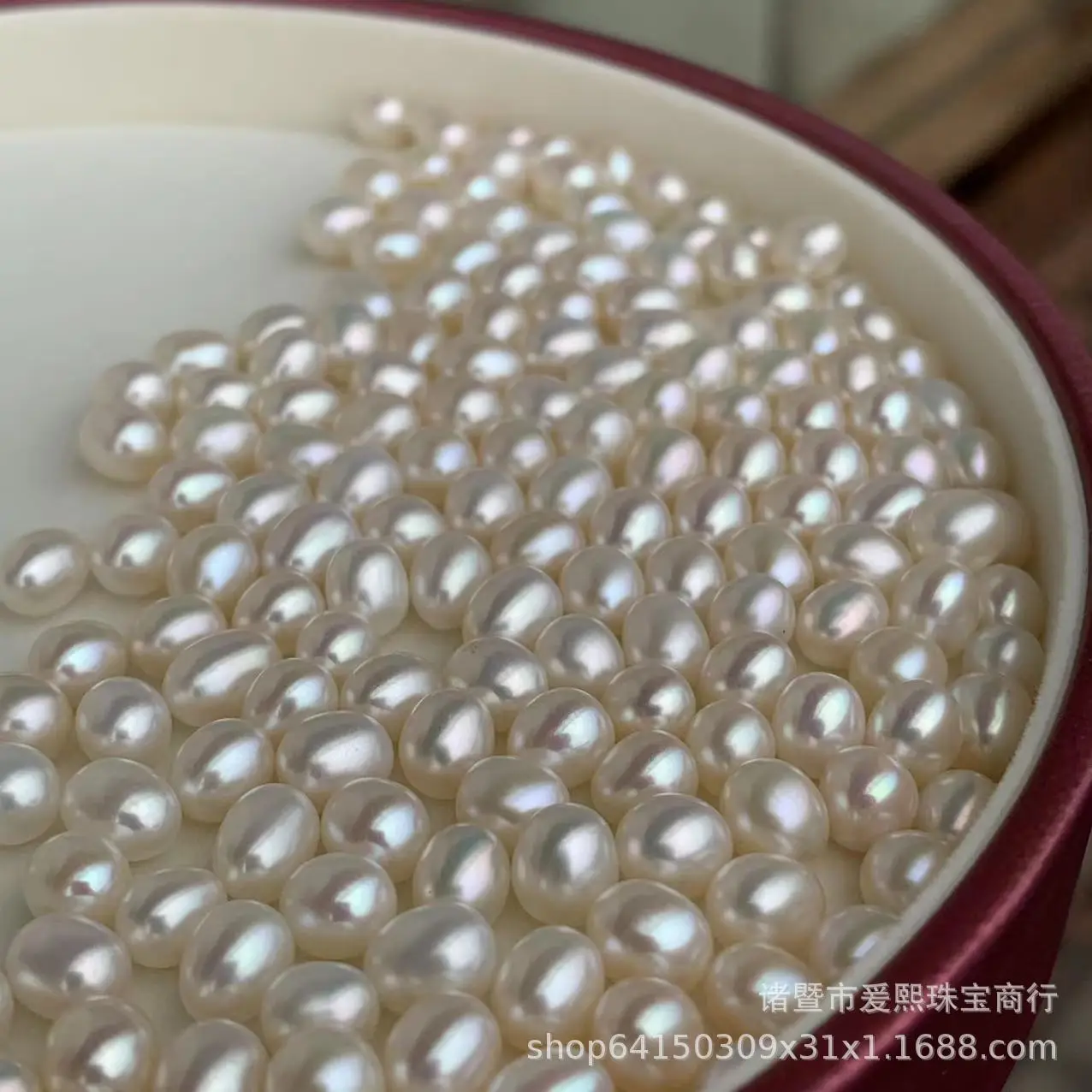 5-6mm Freshwater Seedless Pearl Rice Beads - Image 4