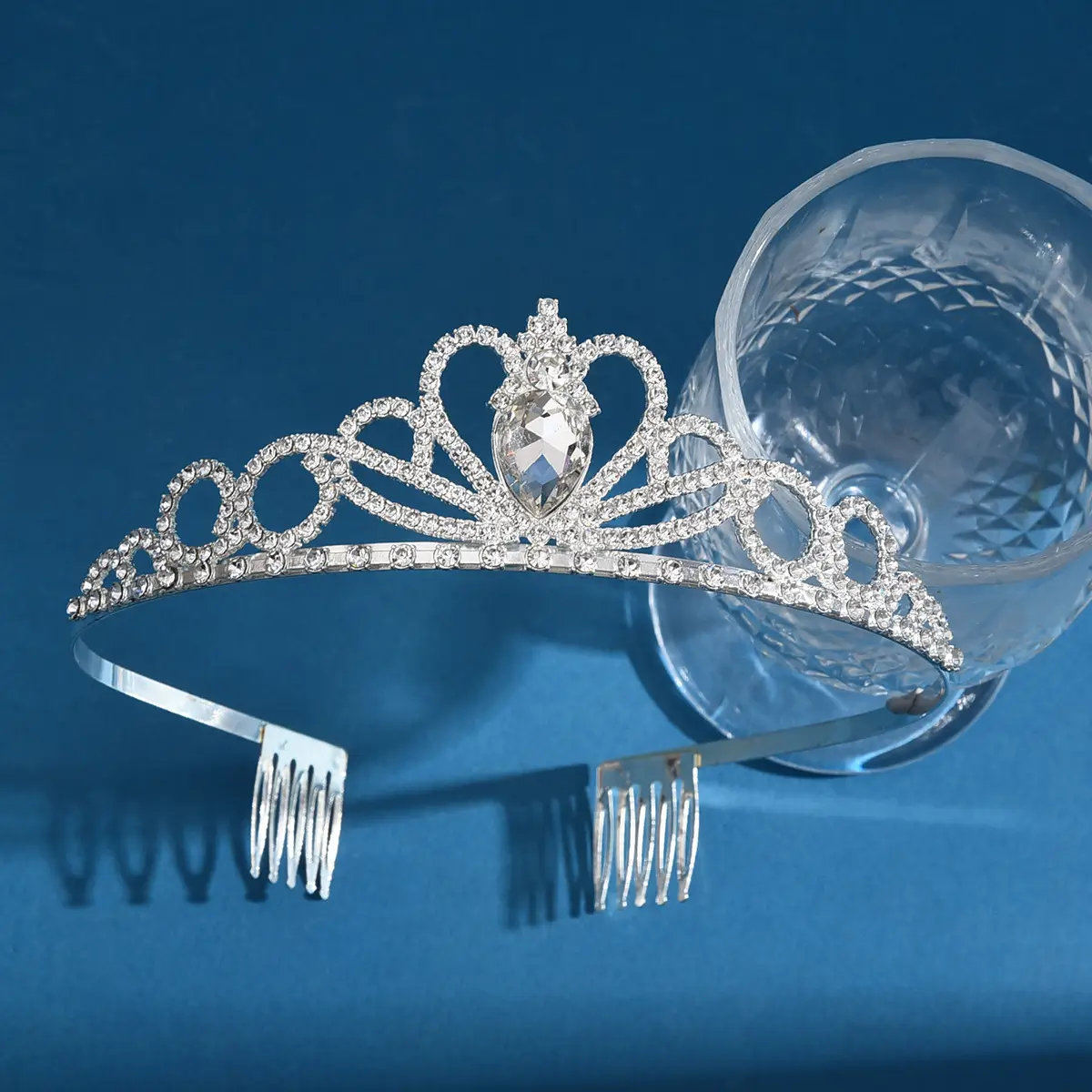 Crystal Crown Headband for Party & Wedding Banquet Dress Up