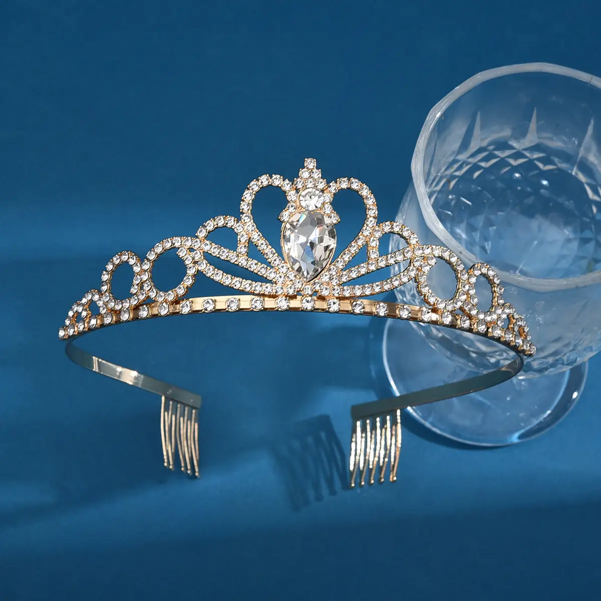 Crystal Crown Headband for Party & Wedding Banquet Dress Up