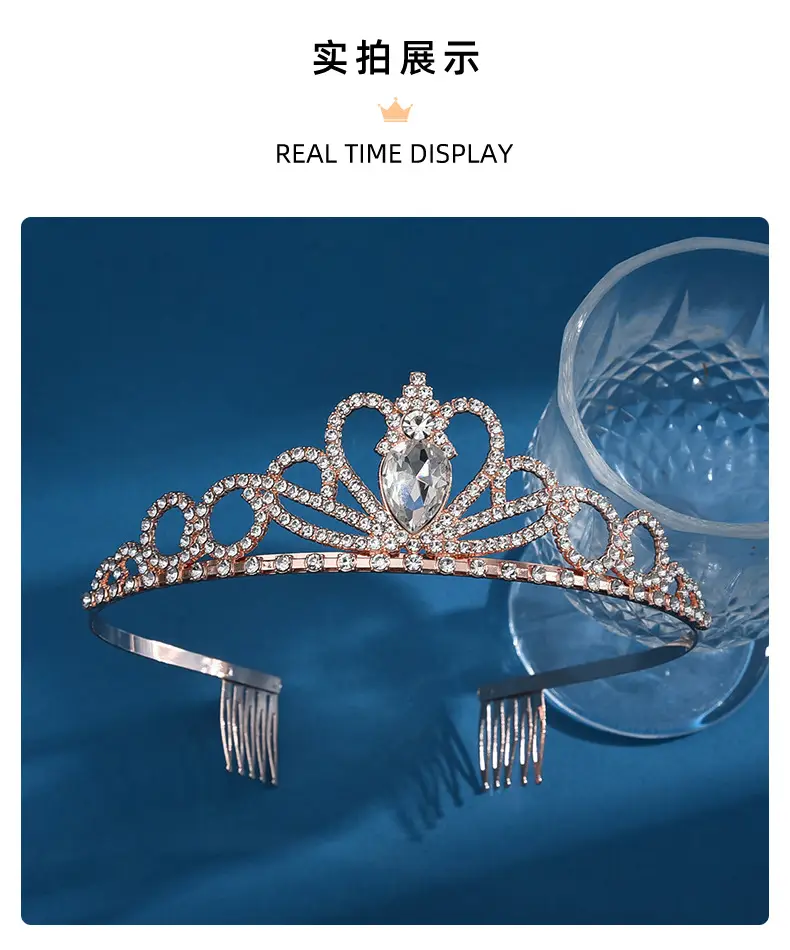 Crystal Crown Headband for Party & Wedding Banquet Dress Up — feature 10