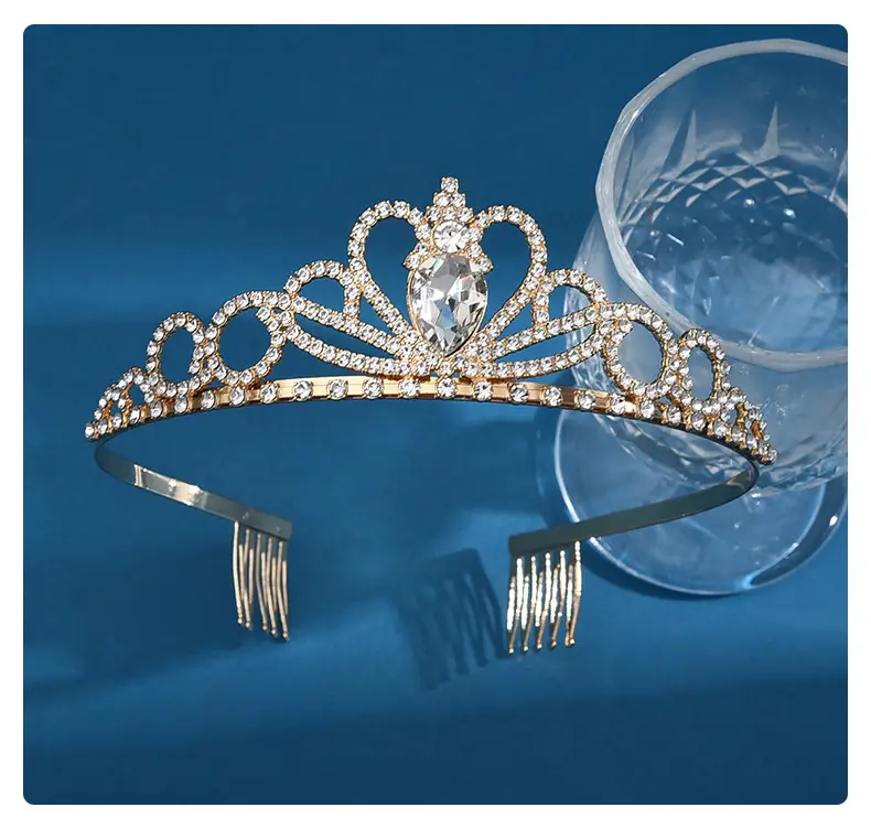 Crystal Crown Headband for Party & Wedding Banquet Dress Up — feature 11