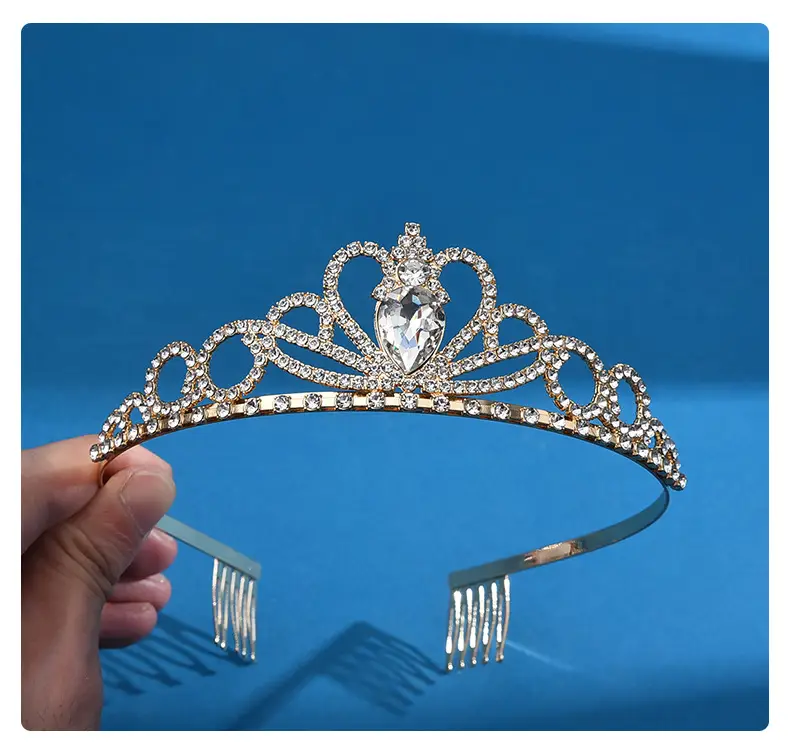Crystal Crown Headband for Party & Wedding Banquet Dress Up — feature 12